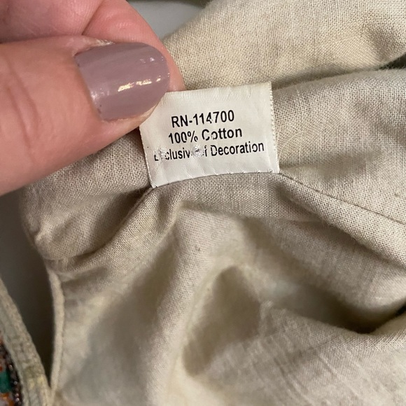 Chan Luu Beaded Boho bucket Bag 100% Cotton - Picture 10 of 16